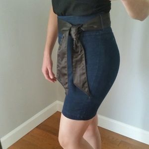 Guess high waist denim skirt